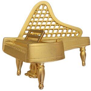 Gold Tone Grand Piano Figural Pin Brooch K216